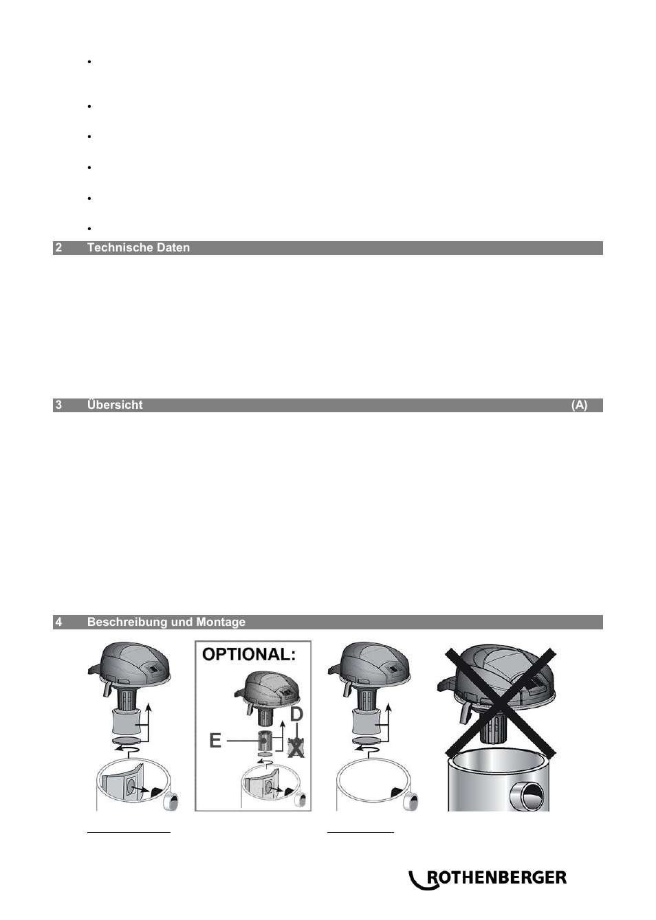 ROTHENBERGER RODIA CLEANER 1400 User Manual | Page 7 / 36