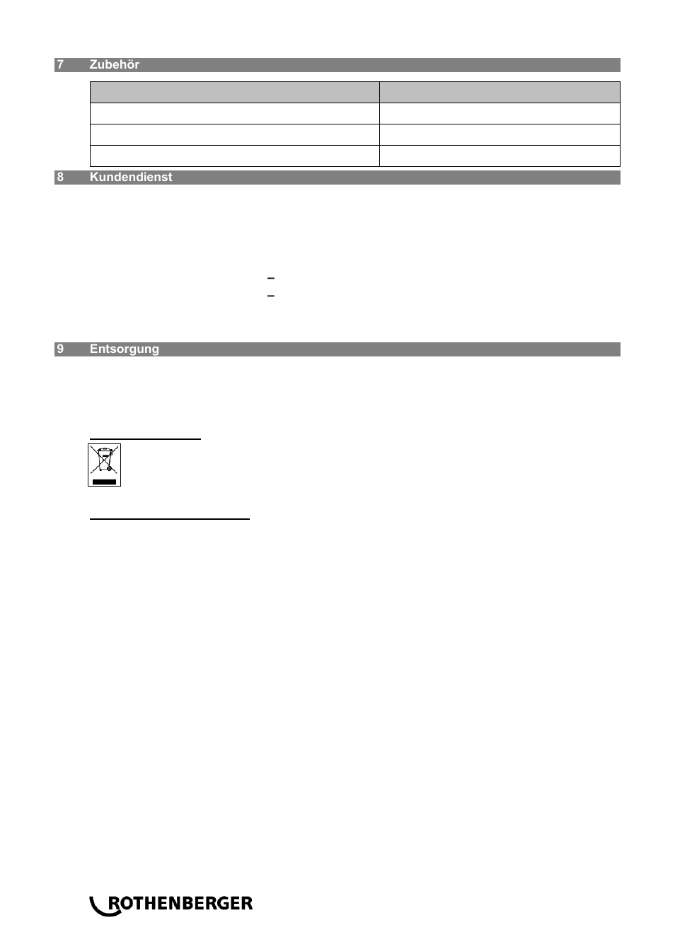 ROTHENBERGER RODIA DRY CLEANER 1200 User Manual | Page 10 / 40