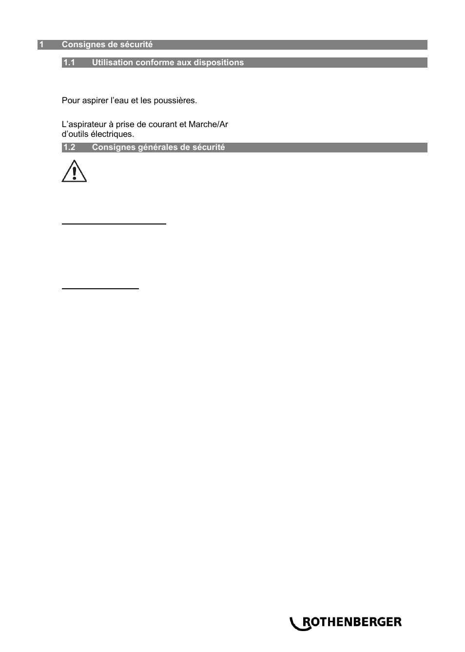 ROTHENBERGER RODIA DRY CLEANER 1200 User Manual | Page 19 / 40