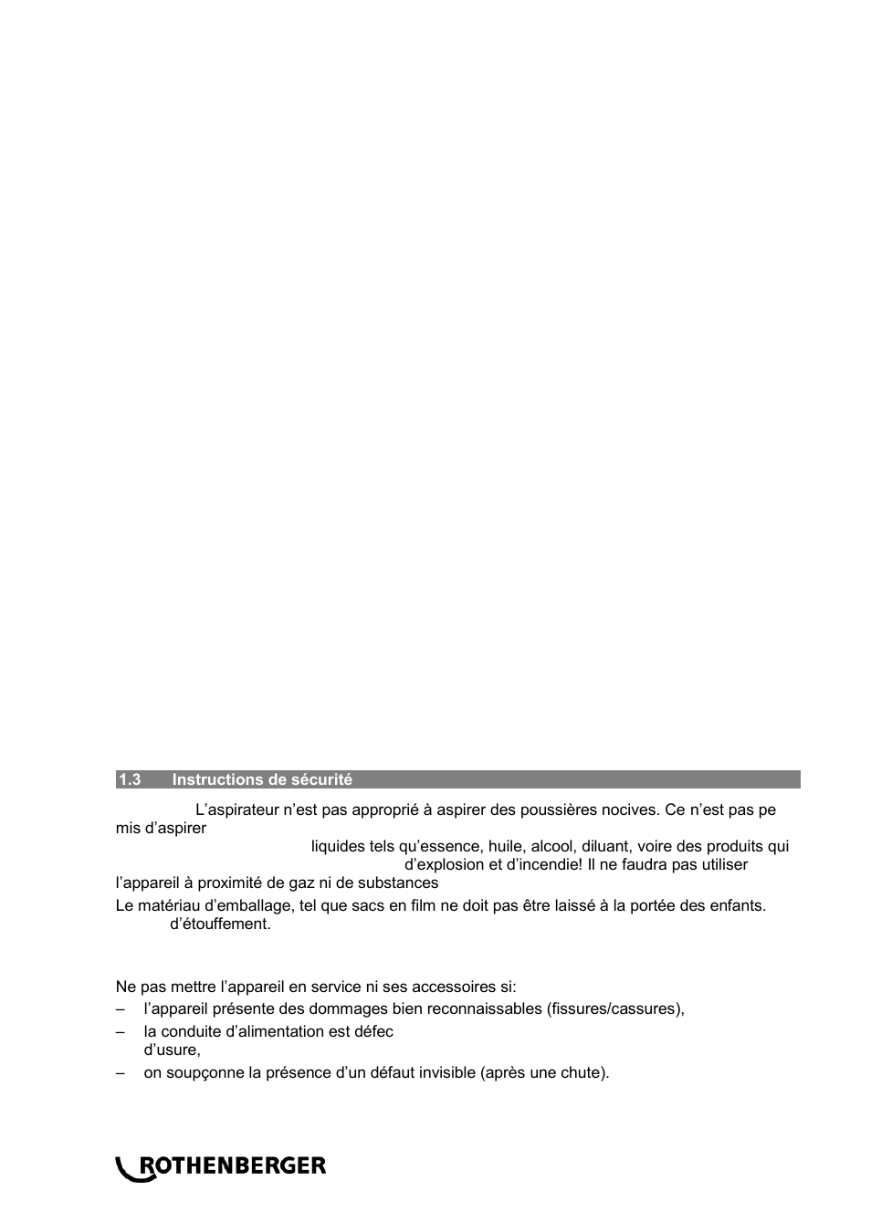 ROTHENBERGER RODIA DRY CLEANER 1200 User Manual | Page 20 / 40