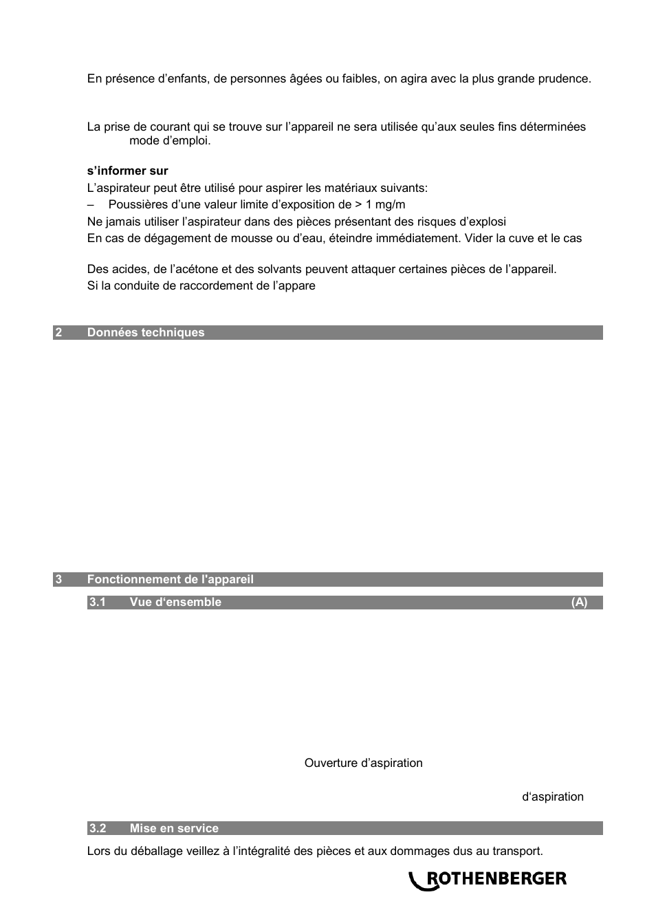 ROTHENBERGER RODIA DRY CLEANER 1200 User Manual | Page 21 / 40