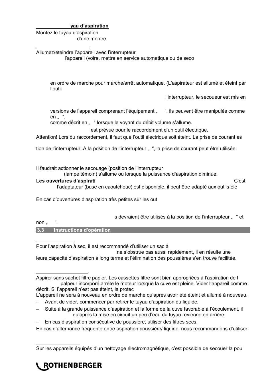 ROTHENBERGER RODIA DRY CLEANER 1200 User Manual | Page 22 / 40