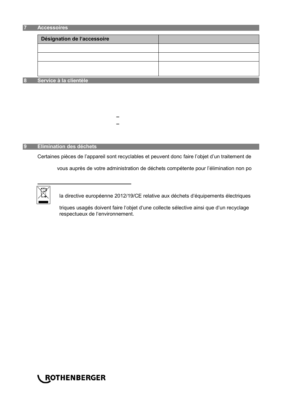 ROTHENBERGER RODIA DRY CLEANER 1200 User Manual | Page 24 / 40