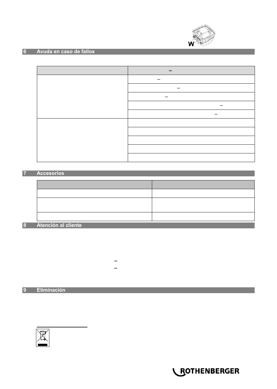 ROTHENBERGER RODIA DRY CLEANER 1200 User Manual | Page 31 / 40