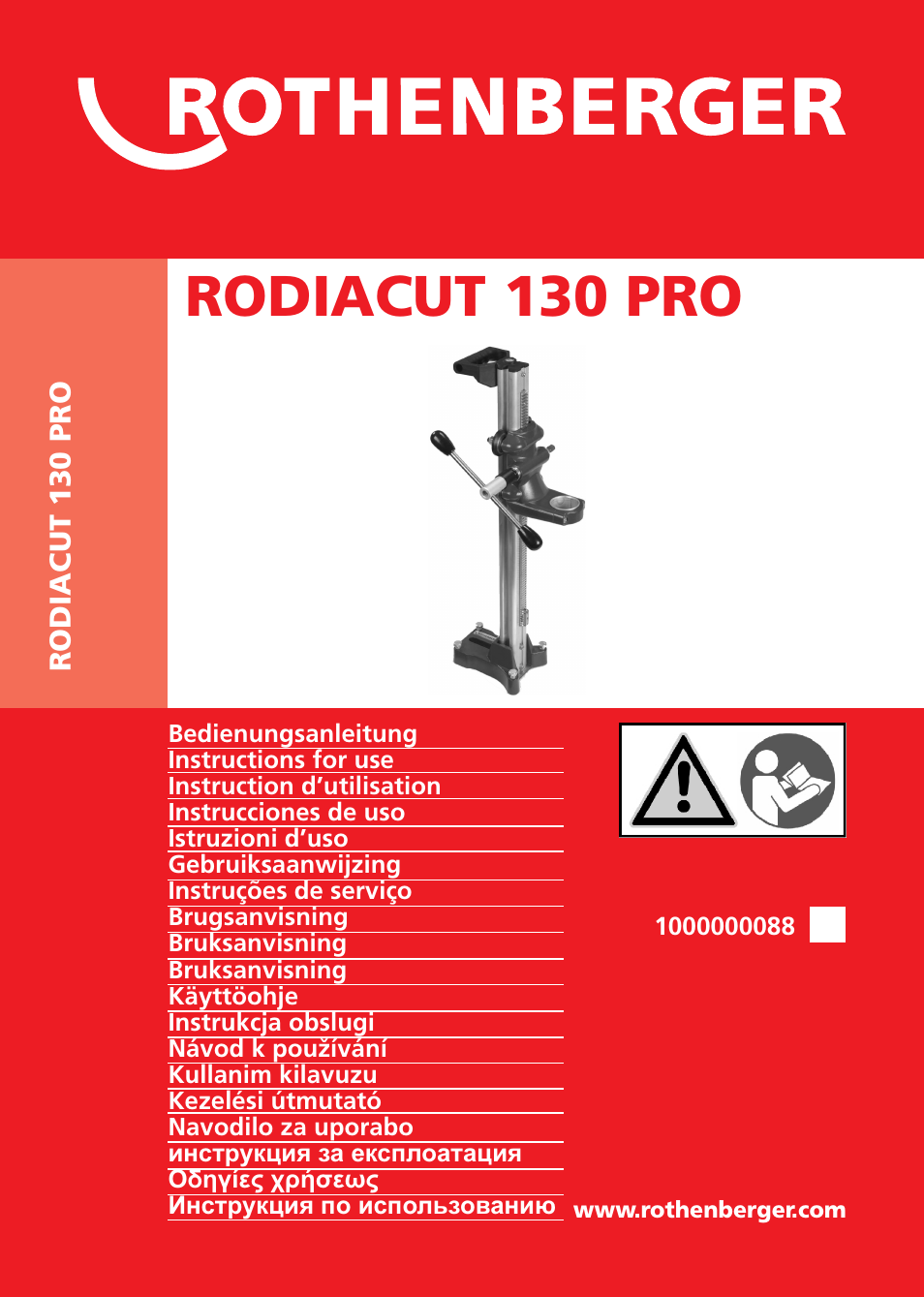 ROTHENBERGER RODIACUT 130 PRO User Manual | 124 pages
