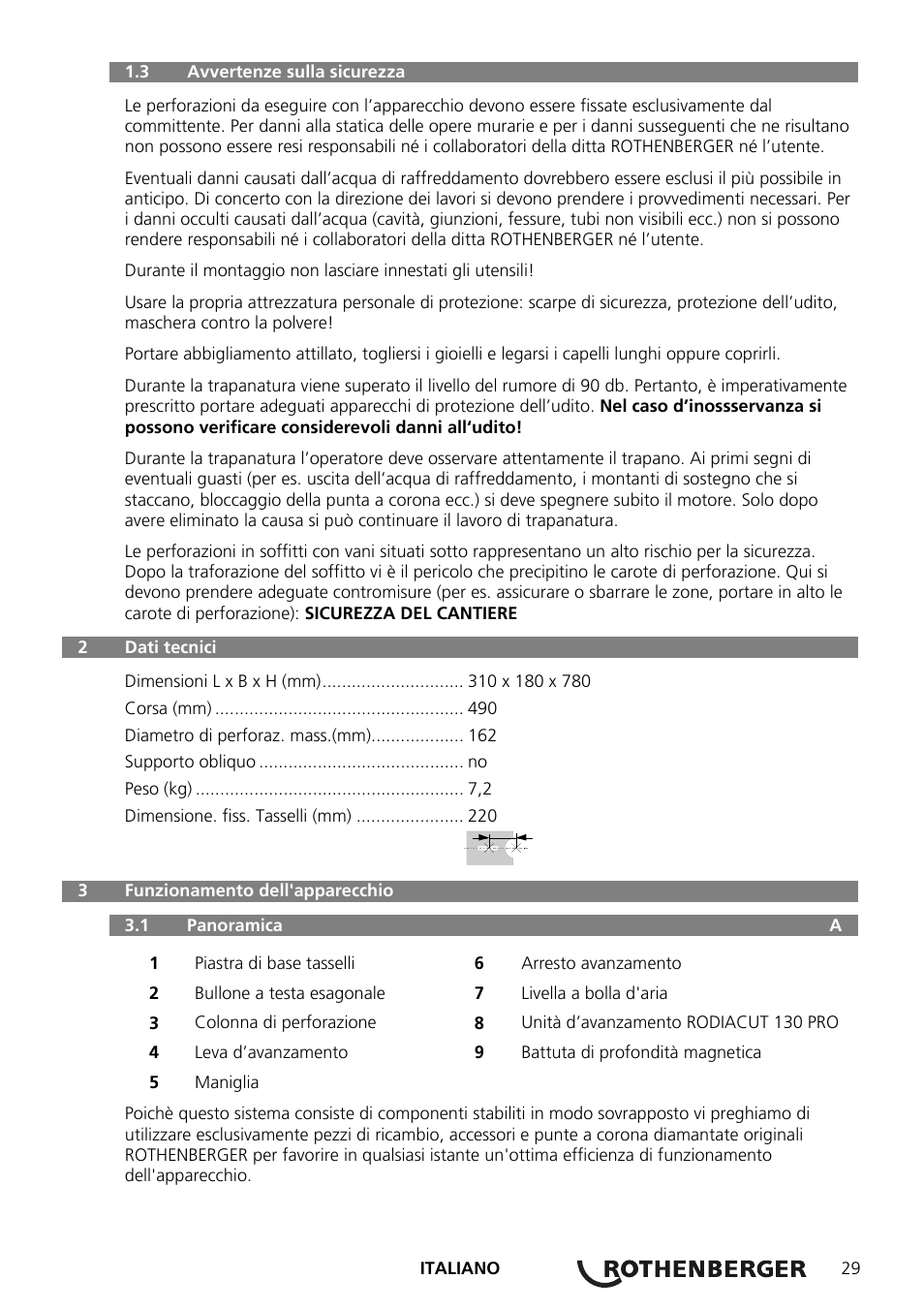 ROTHENBERGER RODIACUT 130 PRO User Manual | Page 31 / 124