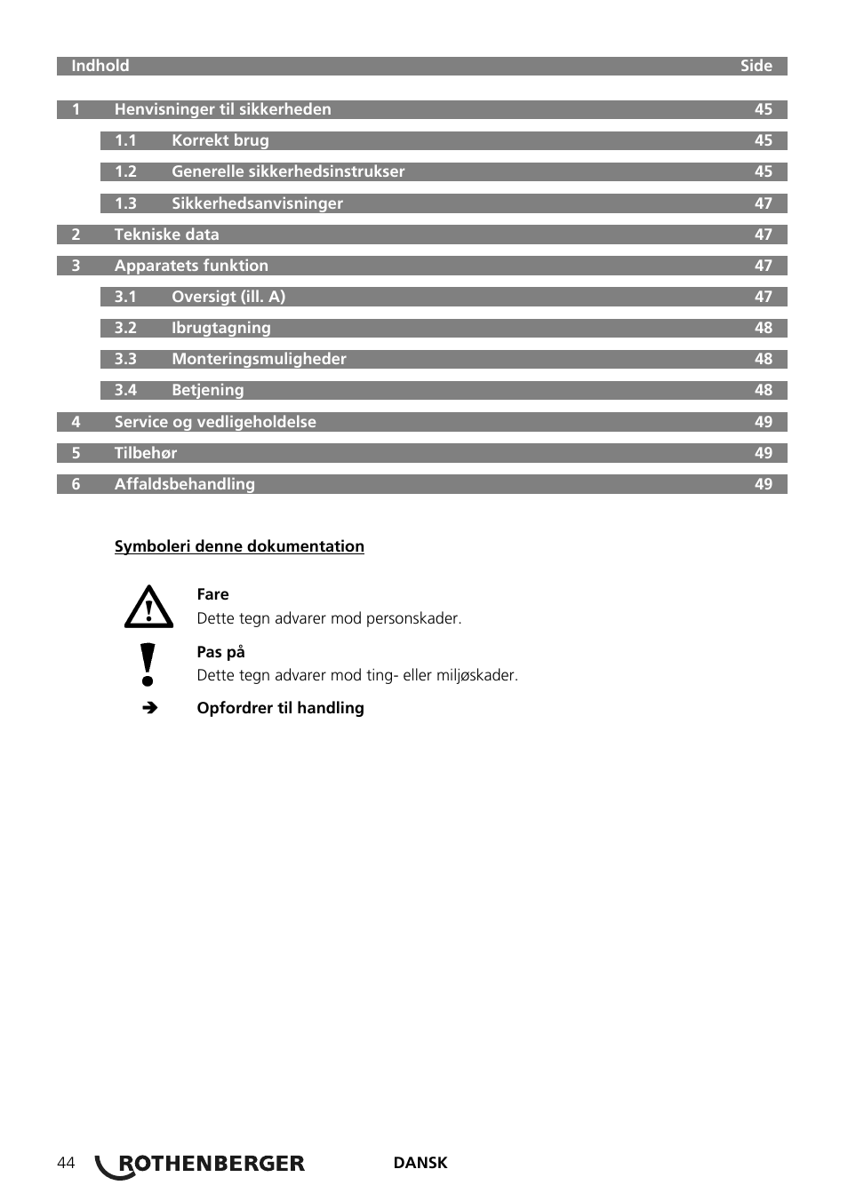 ROTHENBERGER RODIACUT 130 PRO User Manual | Page 46 / 124