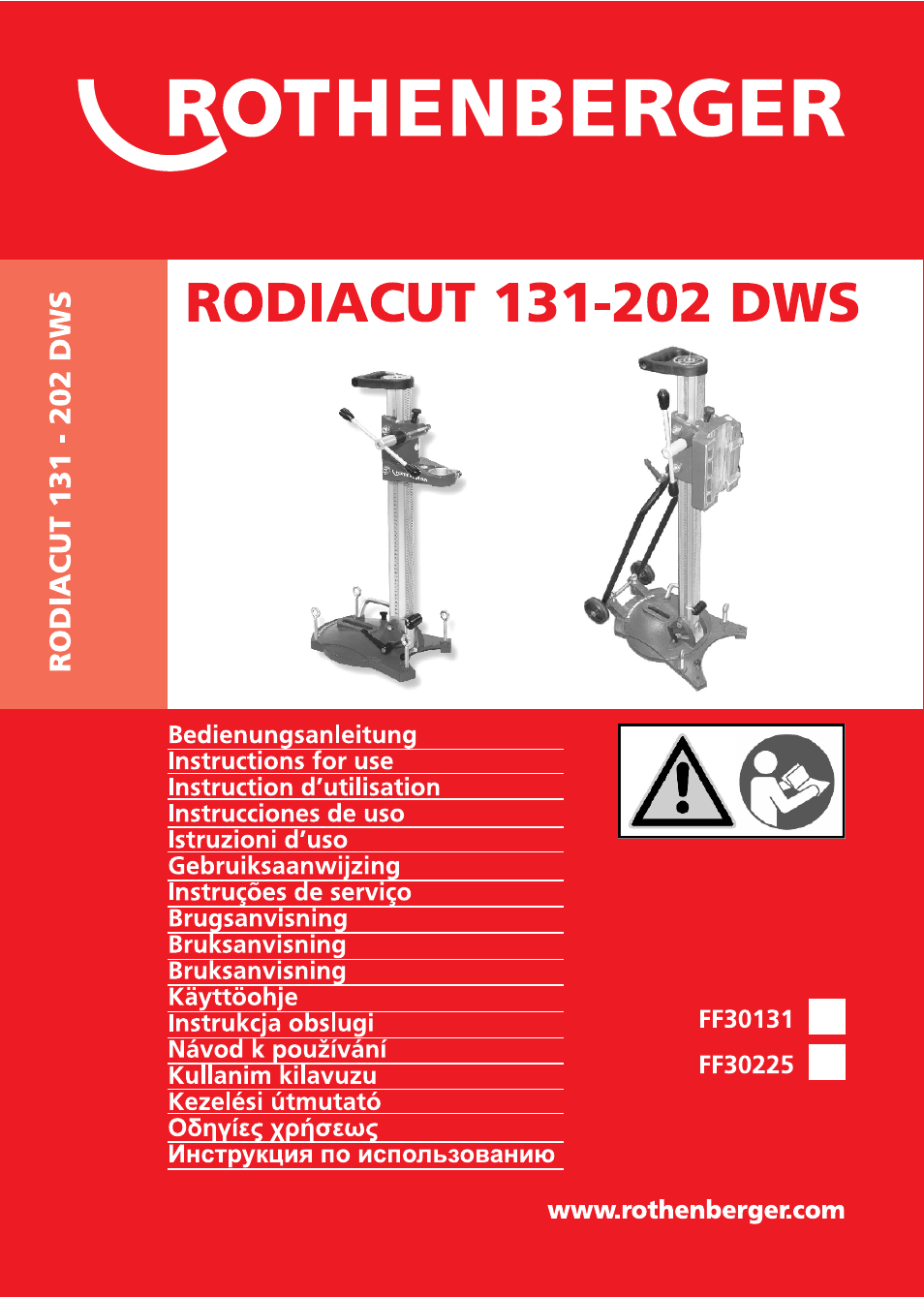 ROTHENBERGER RODIACUT 131 DWS User Manual | 130 pages