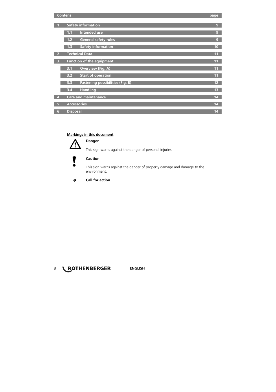 ROTHENBERGER RODIACUT 131 DWS User Manual | Page 12 / 130