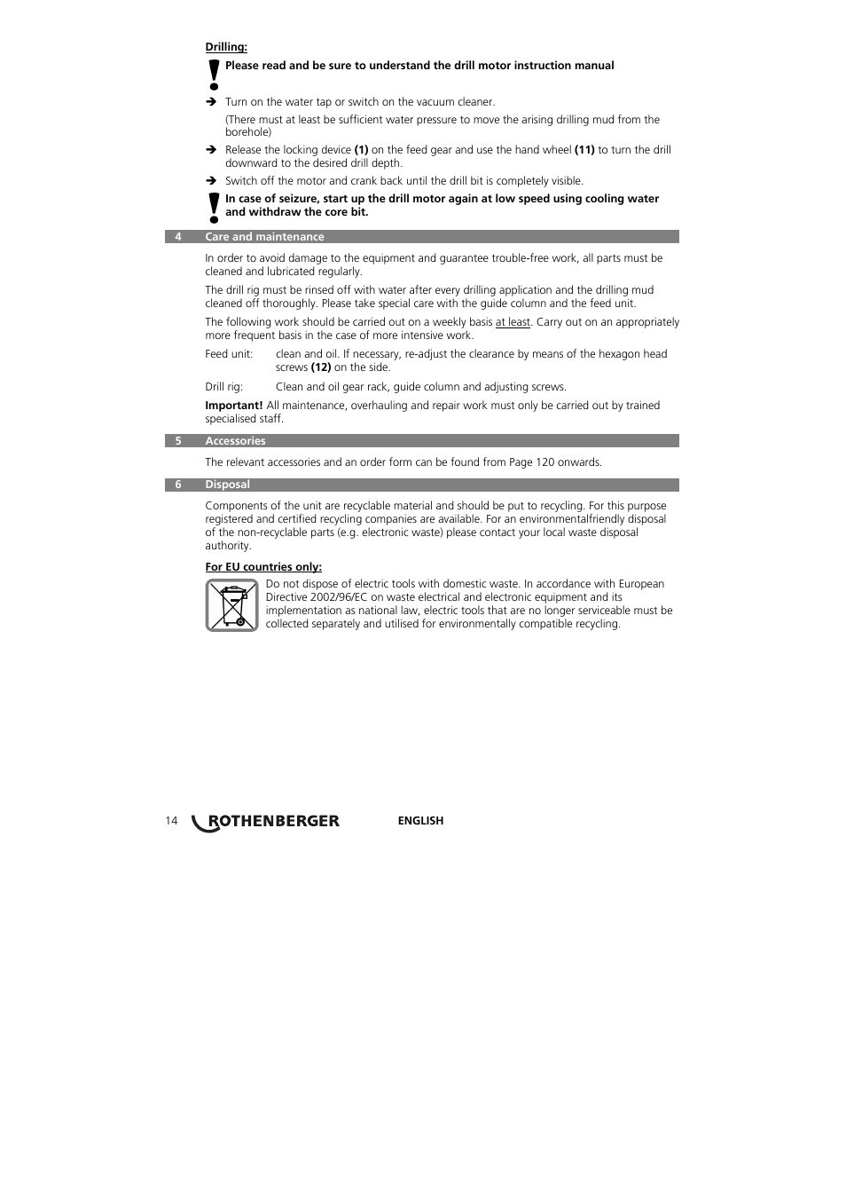 ROTHENBERGER RODIACUT 131 DWS User Manual | Page 18 / 130