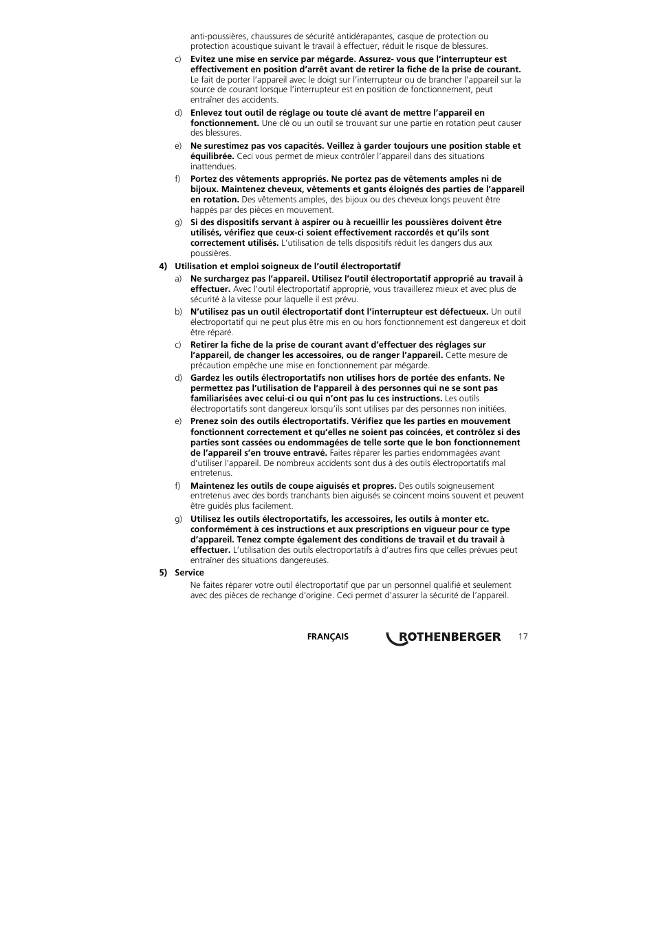 ROTHENBERGER RODIACUT 131 DWS User Manual | Page 21 / 130