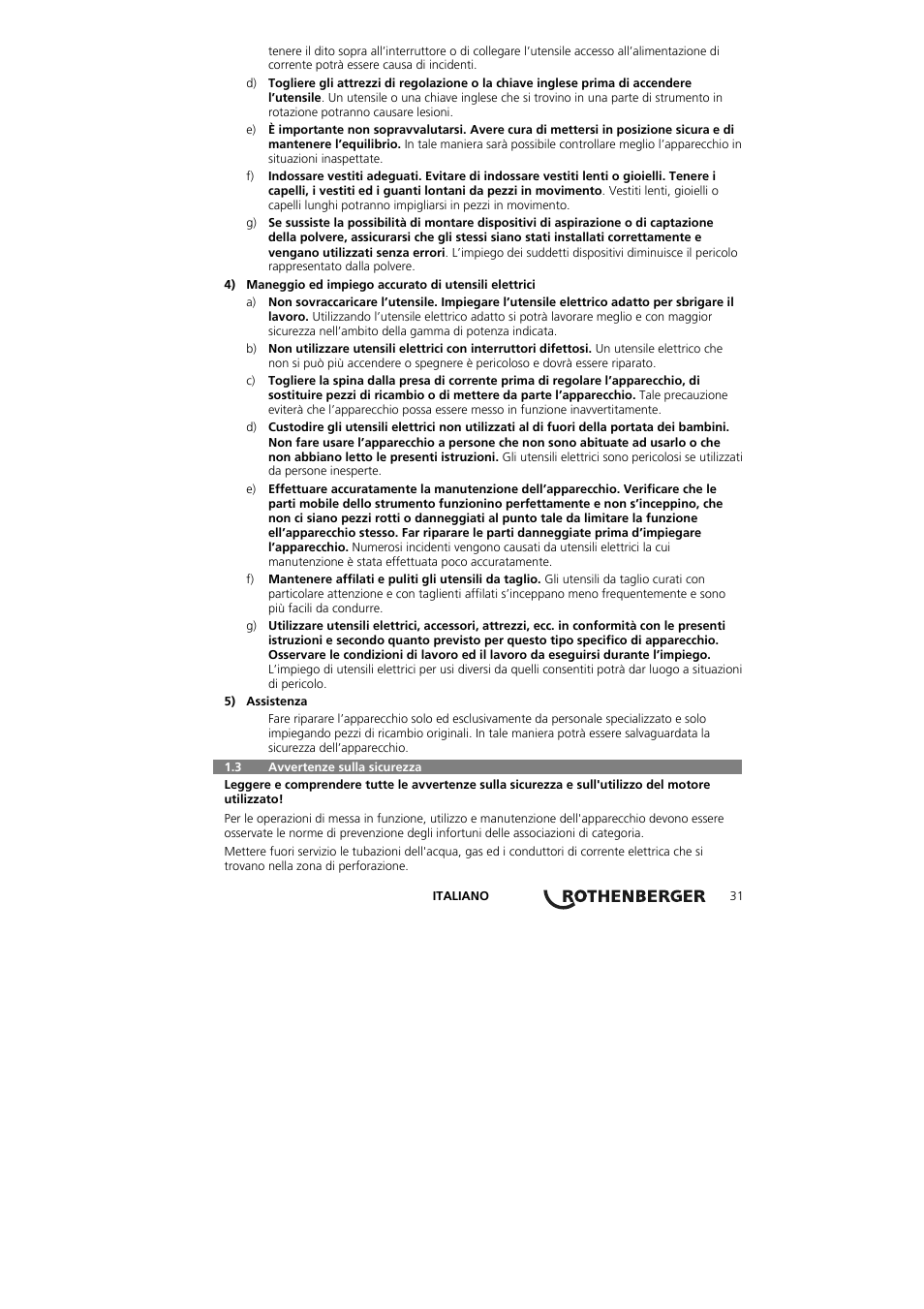 ROTHENBERGER RODIACUT 131 DWS User Manual | Page 35 / 130