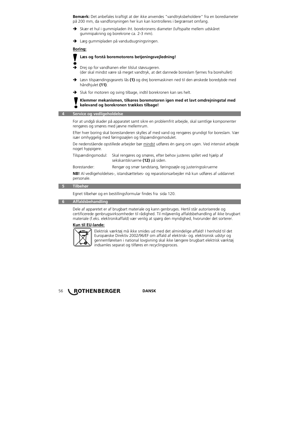 ROTHENBERGER RODIACUT 131 DWS User Manual | Page 60 / 130