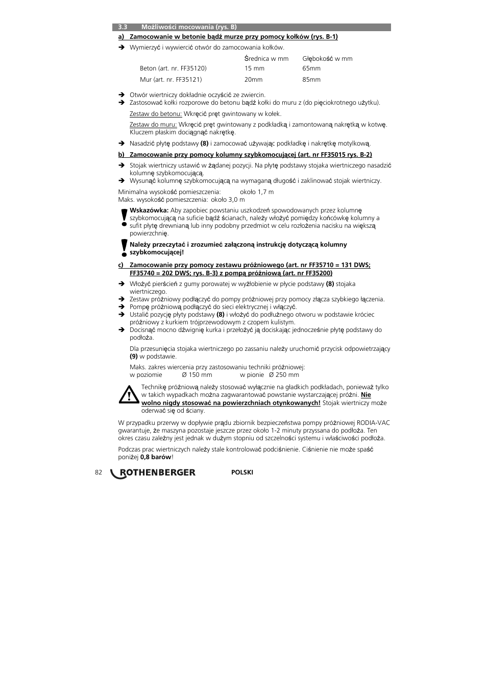 ROTHENBERGER RODIACUT 131 DWS User Manual | Page 86 / 130