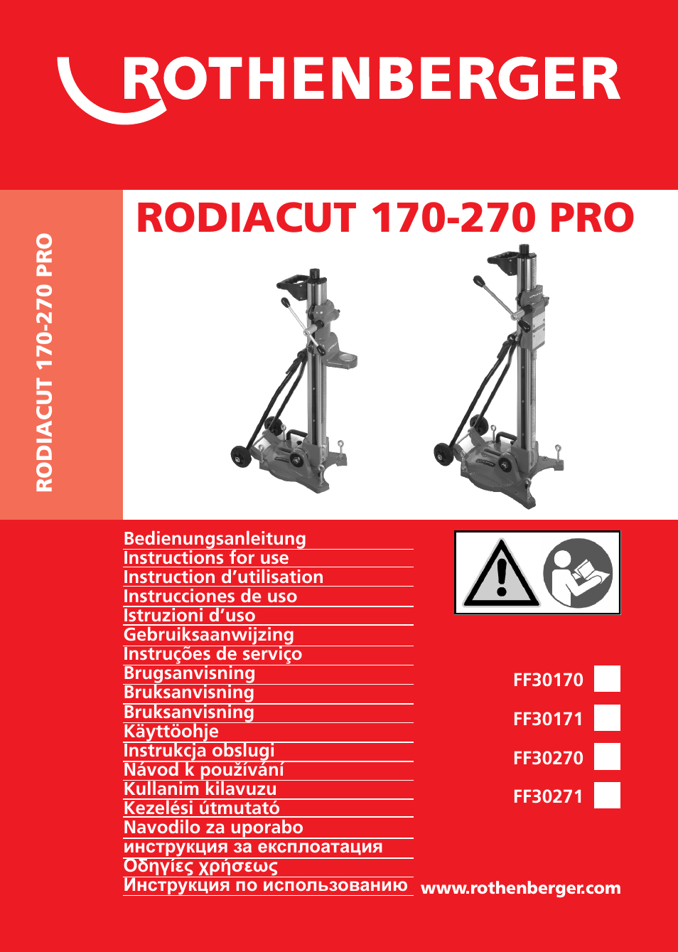 ROTHENBERGER RODIACUT 270 PRO C/270 PRO D User Manual | 144 pages