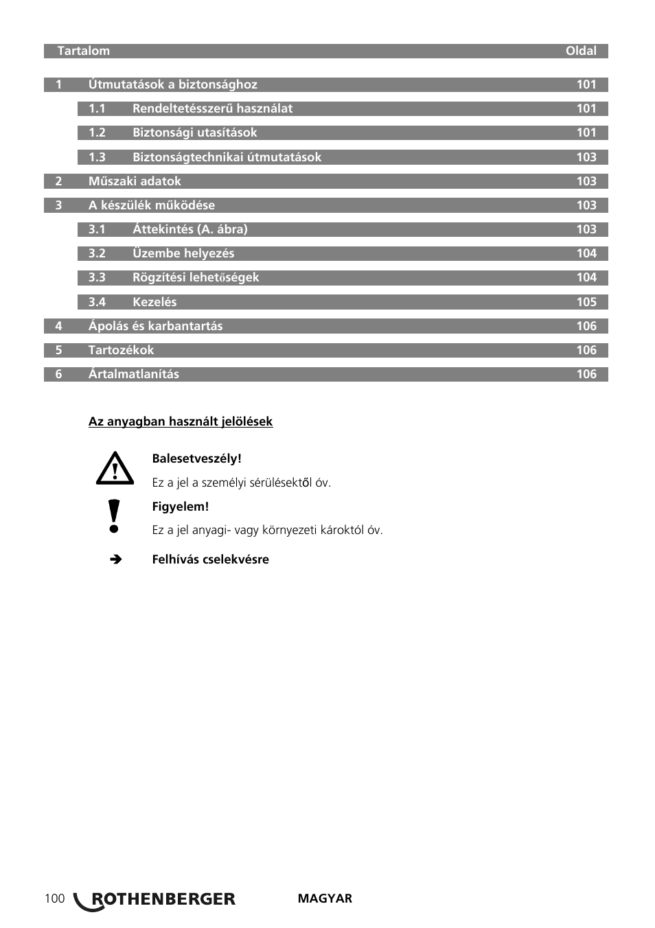 ROTHENBERGER RODIACUT 270 PRO C/270 PRO D User Manual | Page 102 / 144