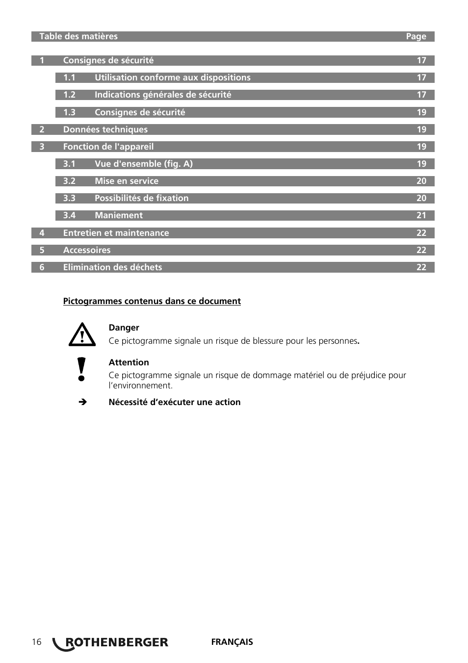 ROTHENBERGER RODIACUT 270 PRO C/270 PRO D User Manual | Page 18 / 144