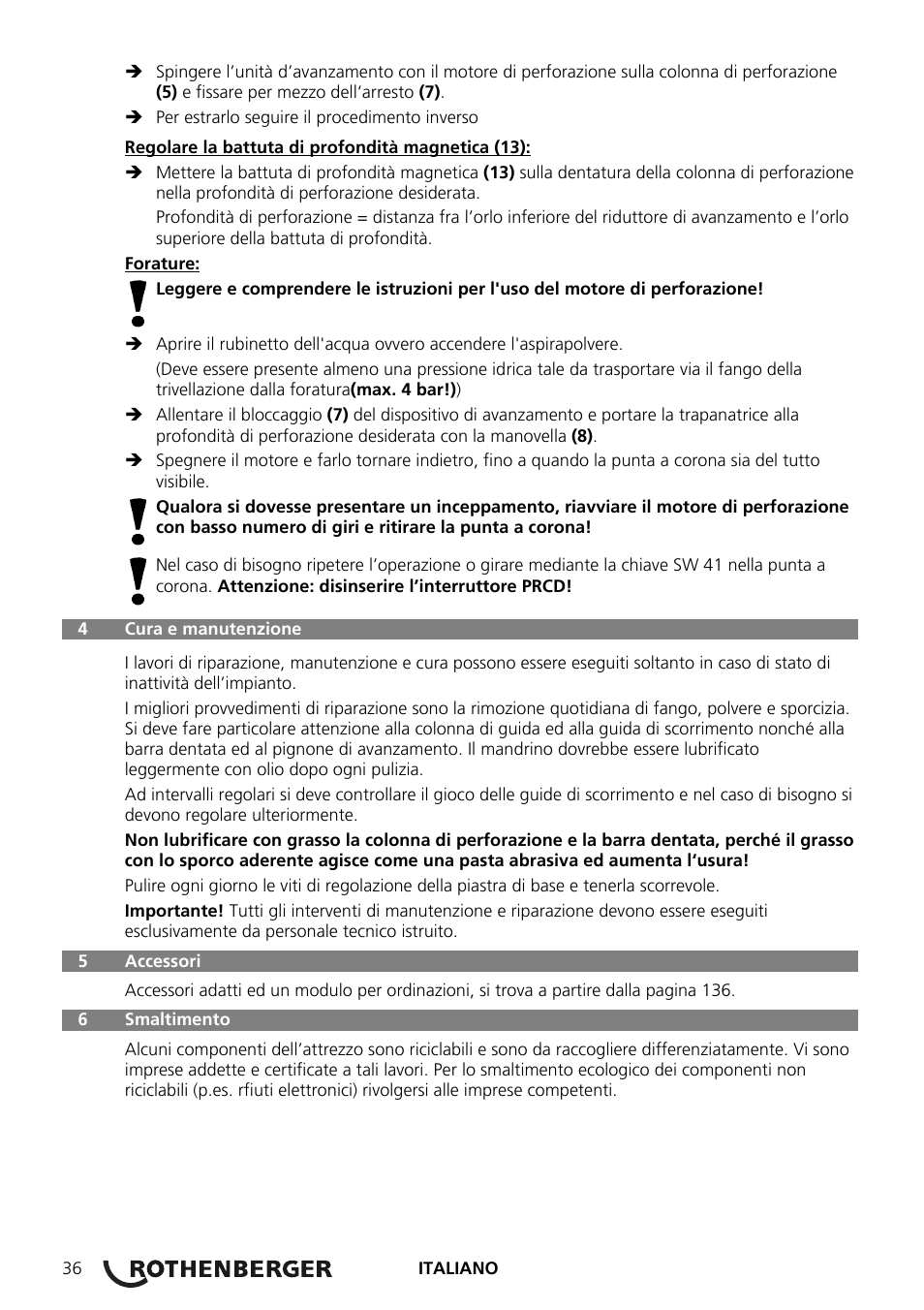 ROTHENBERGER RODIACUT 270 PRO C/270 PRO D User Manual | Page 38 / 144