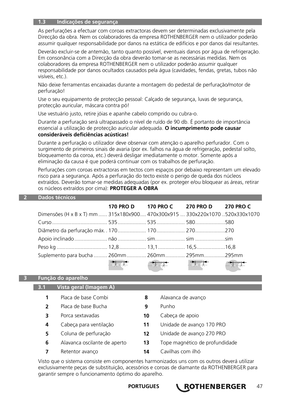 ROTHENBERGER RODIACUT 270 PRO C/270 PRO D User Manual | Page 49 / 144