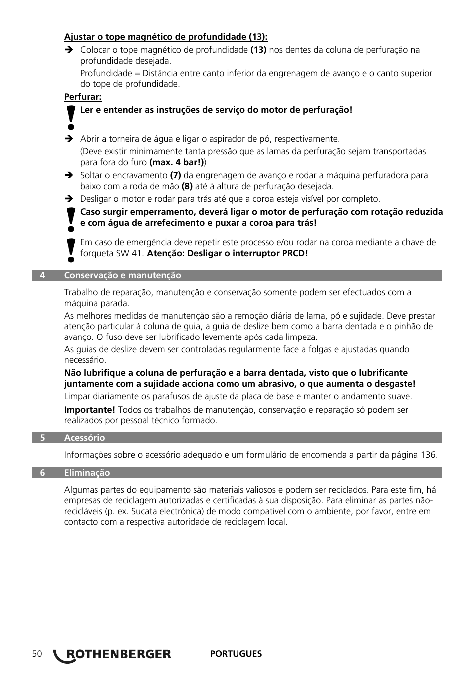 ROTHENBERGER RODIACUT 270 PRO C/270 PRO D User Manual | Page 52 / 144