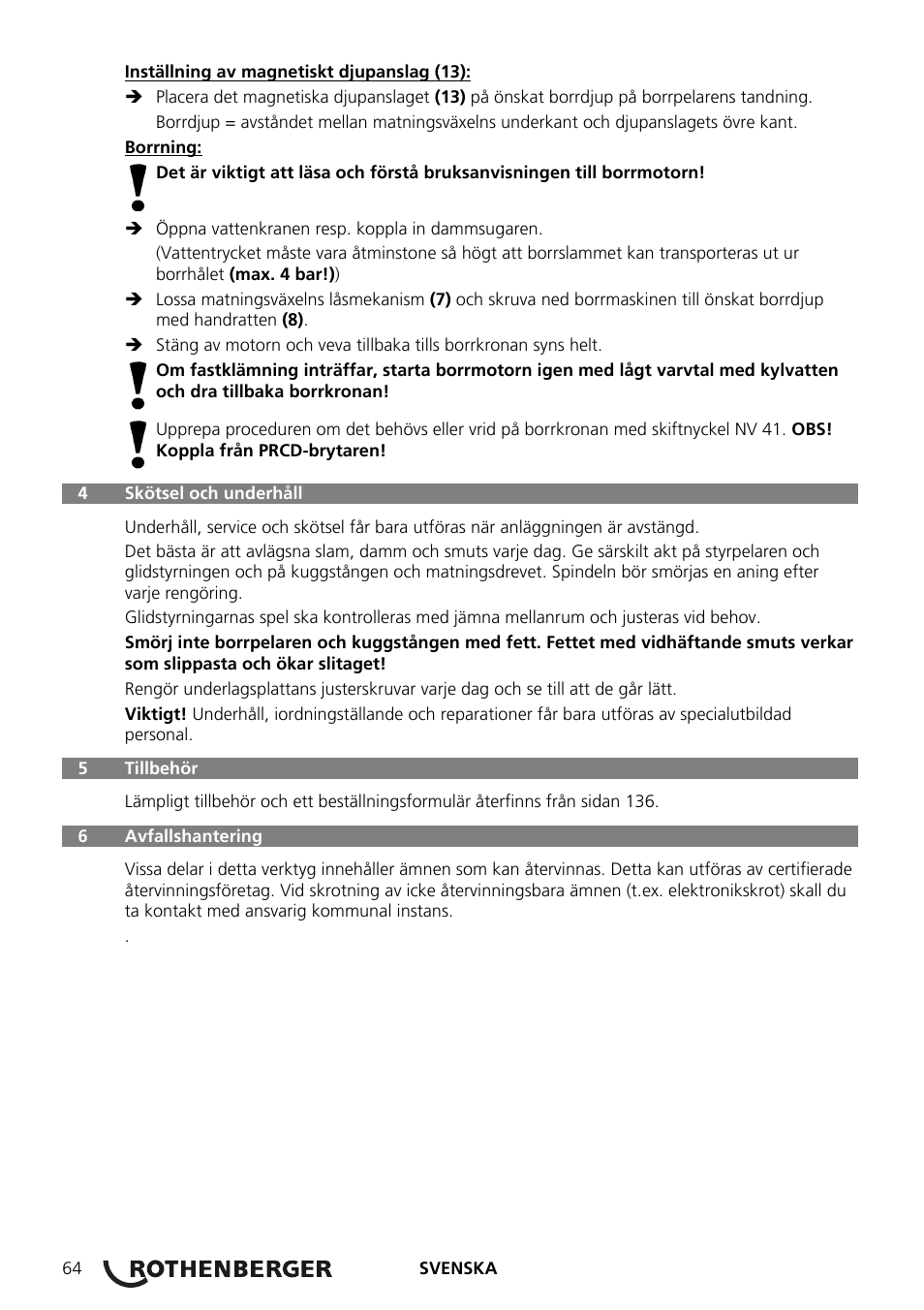 ROTHENBERGER RODIACUT 270 PRO C/270 PRO D User Manual | Page 66 / 144