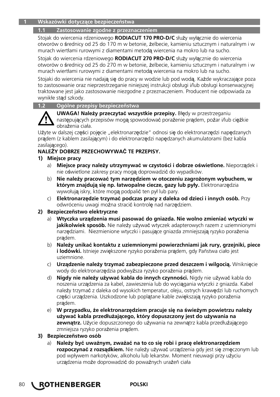 ROTHENBERGER RODIACUT 270 PRO C/270 PRO D User Manual | Page 82 / 144