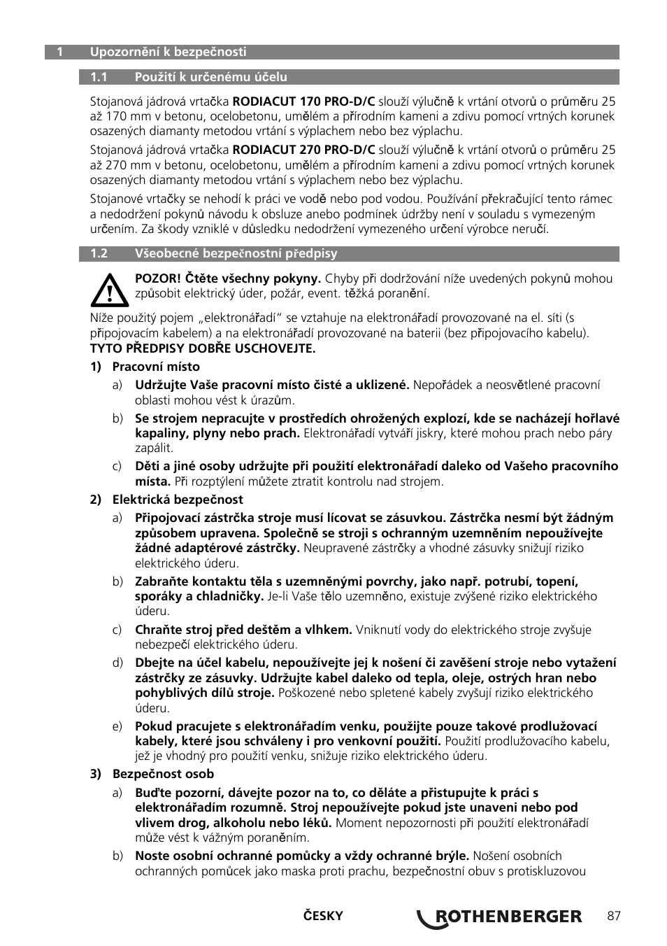 ROTHENBERGER RODIACUT 270 PRO C/270 PRO D User Manual | Page 89 / 144