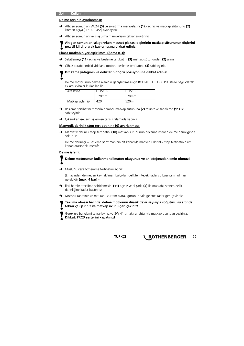 ROTHENBERGER RODIACUT 400 PRO D User Manual | Page 101 / 144