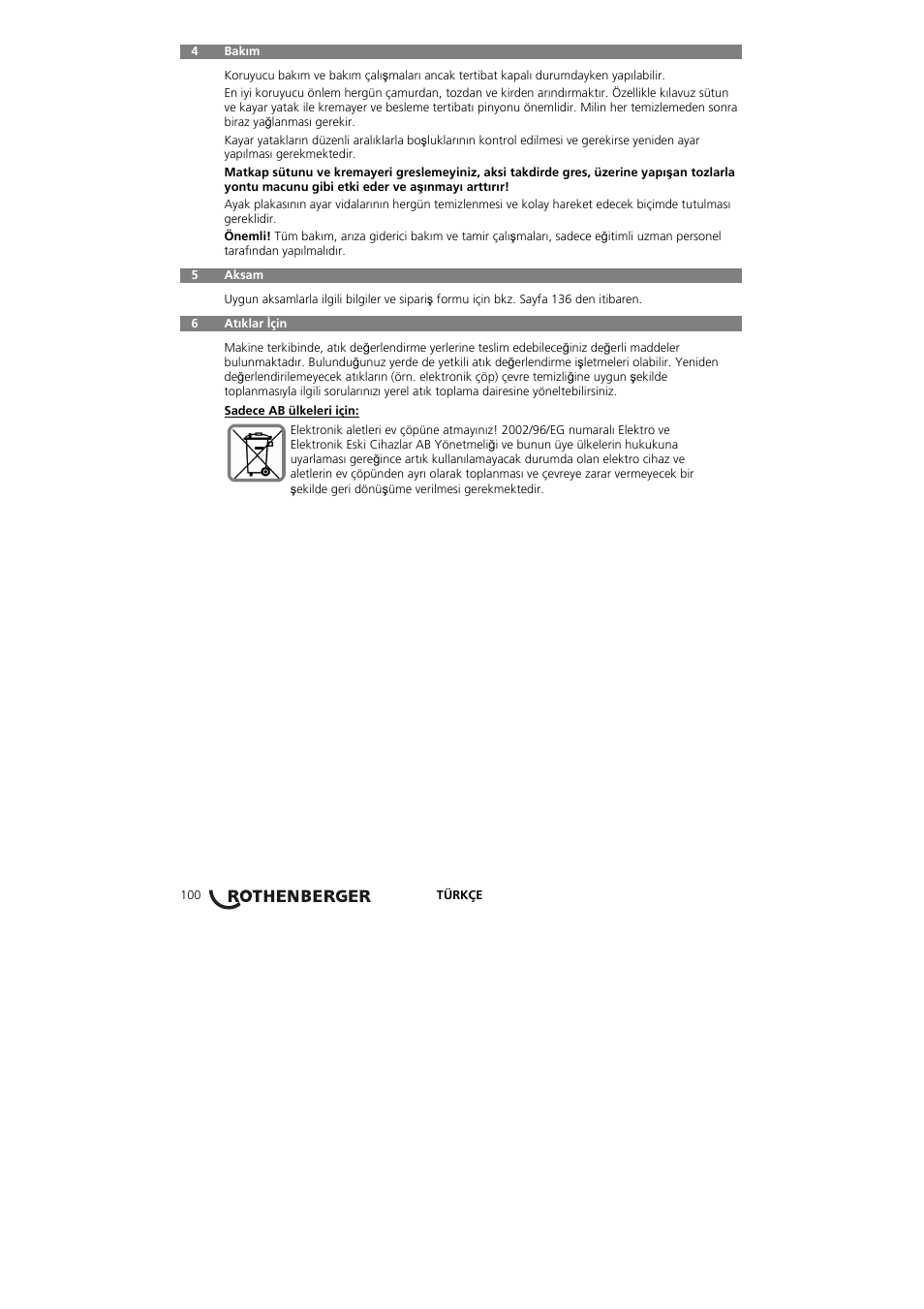 ROTHENBERGER RODIACUT 400 PRO D User Manual | Page 102 / 144