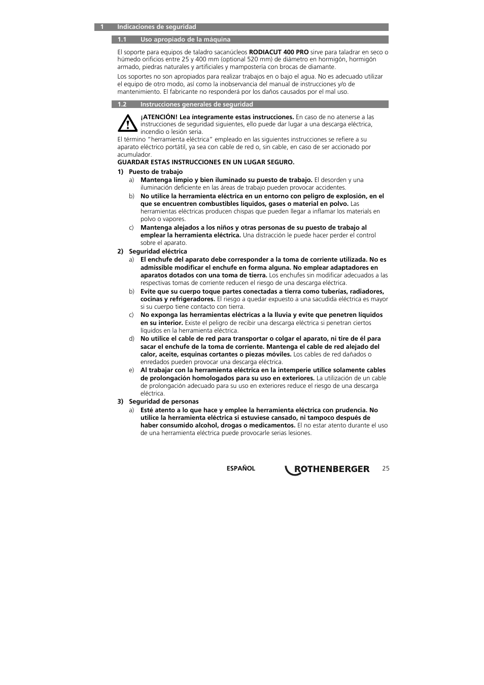 ROTHENBERGER RODIACUT 400 PRO D User Manual | Page 27 / 144