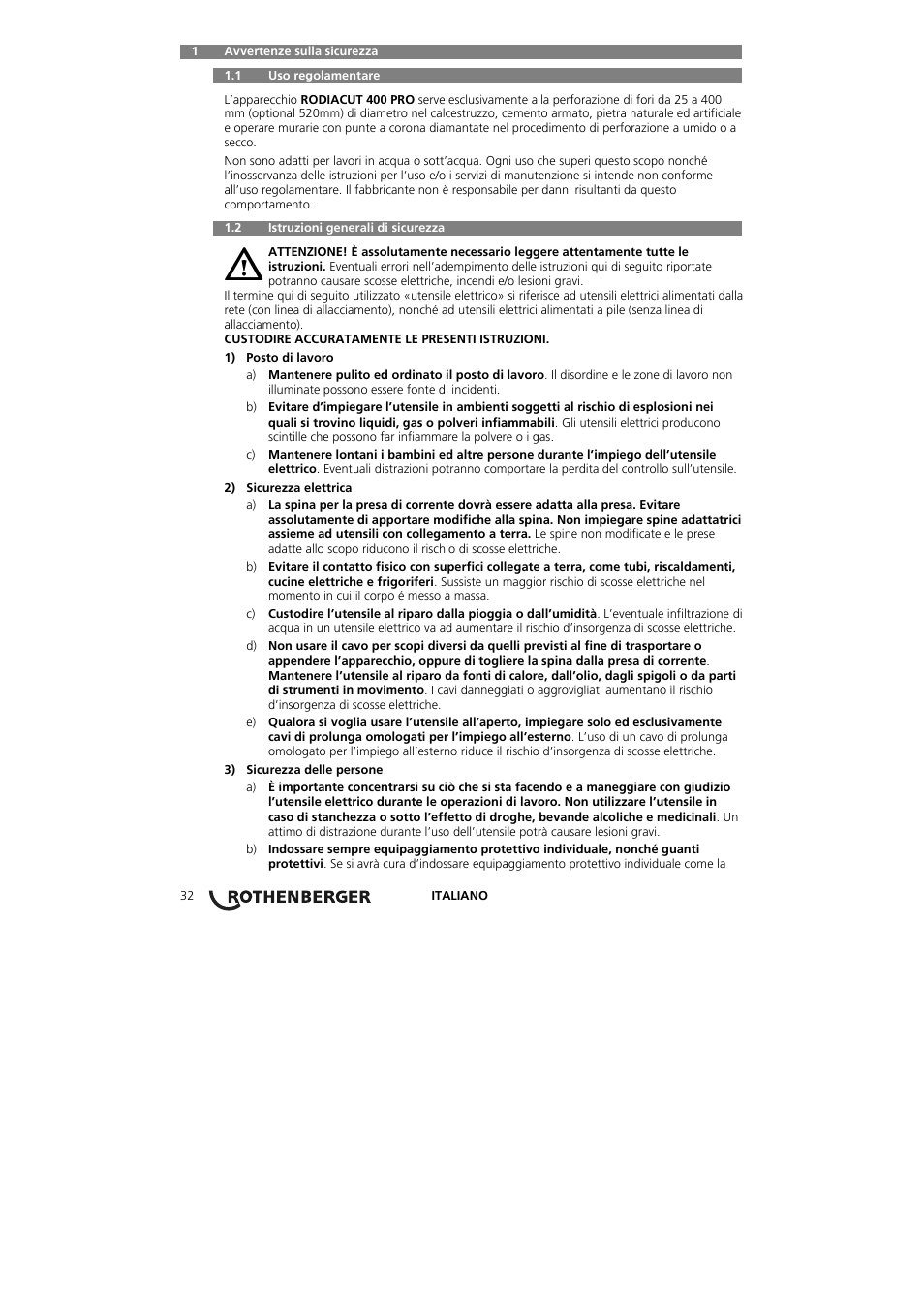 ROTHENBERGER RODIACUT 400 PRO D User Manual | Page 34 / 144