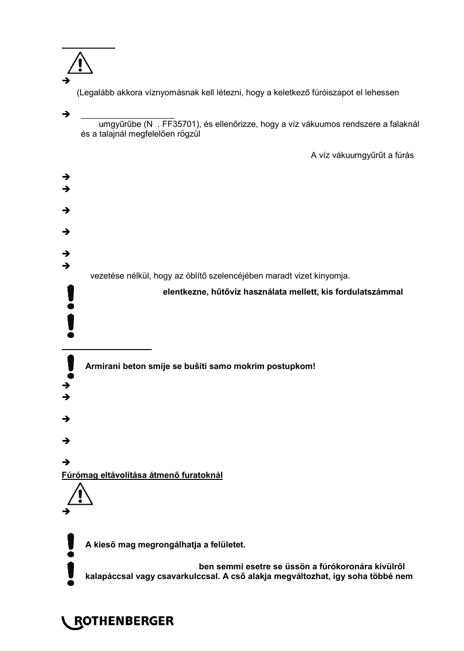 ROTHENBERGER RODIADRILL 1800 DWS User Manual | Page 132 / 156