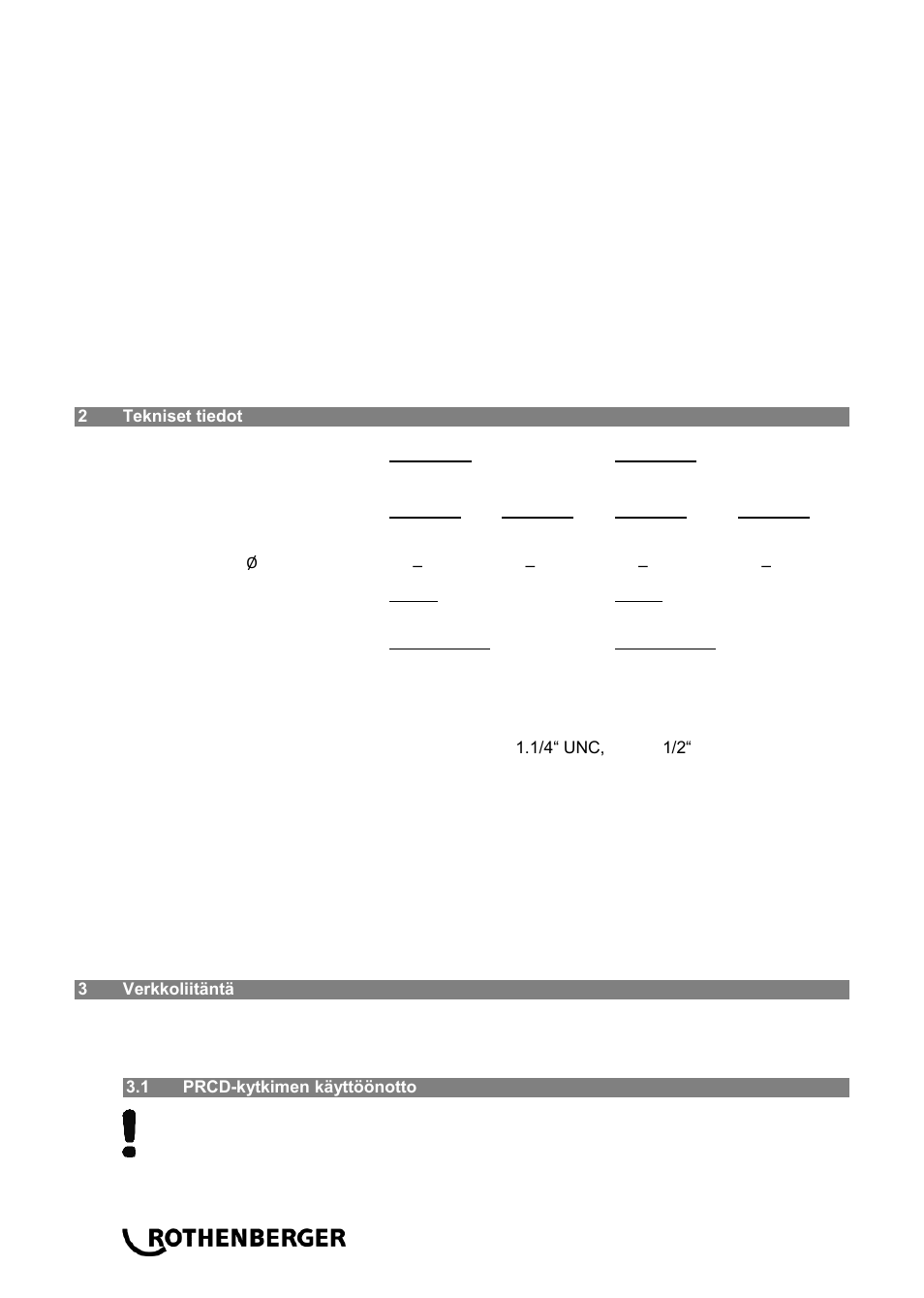 ROTHENBERGER RODIADRILL 1800 DWS User Manual | Page 94 / 156