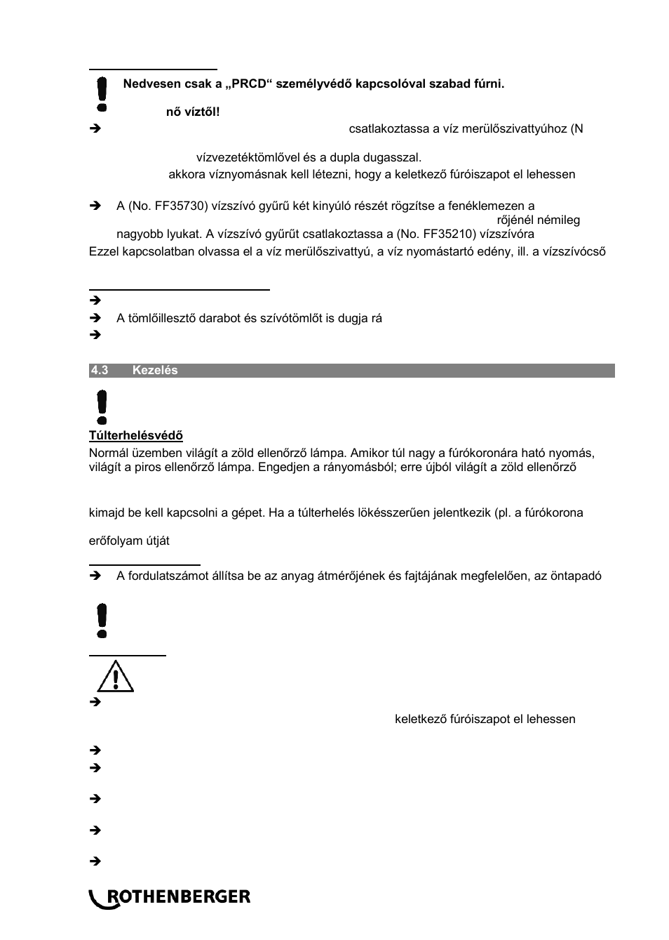 ROTHENBERGER RODIADRILL 3000 PD User Manual | Page 126 / 148