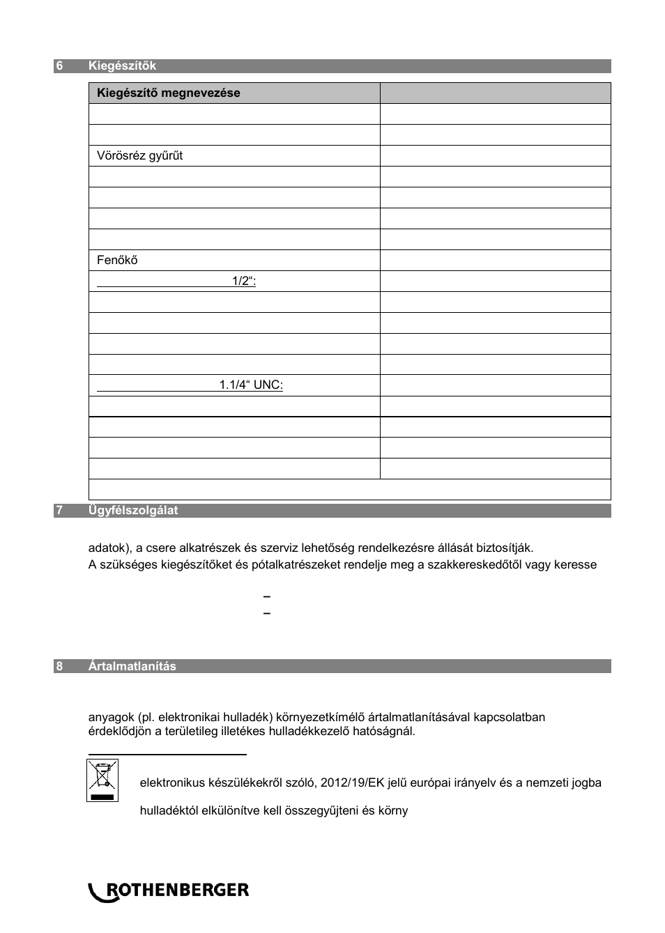 ROTHENBERGER RODIADRILL 3000 PD User Manual | Page 128 / 148