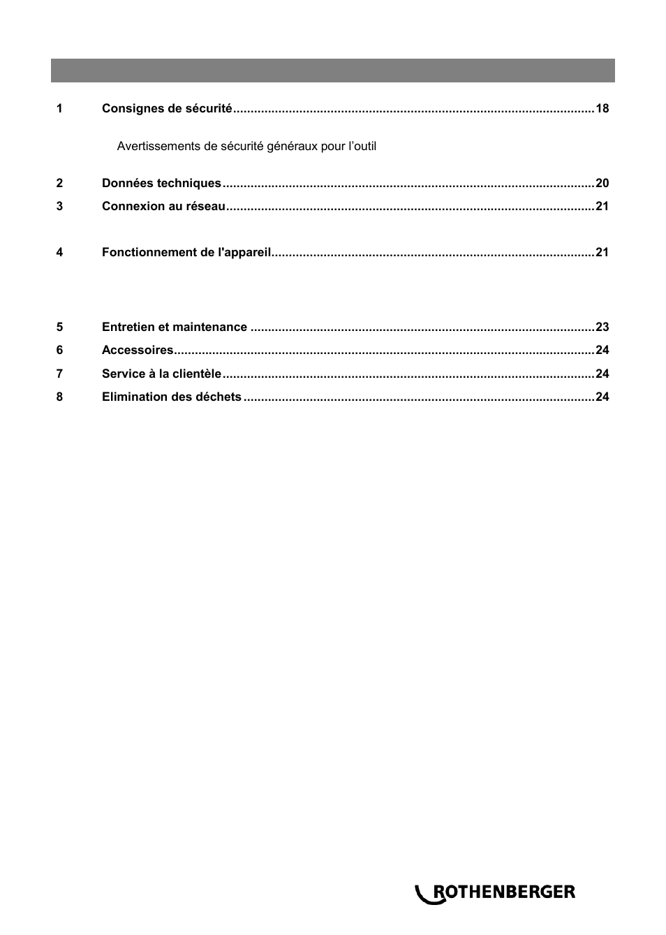 ROTHENBERGER RODIADRILL 3000 PD User Manual | Page 21 / 148