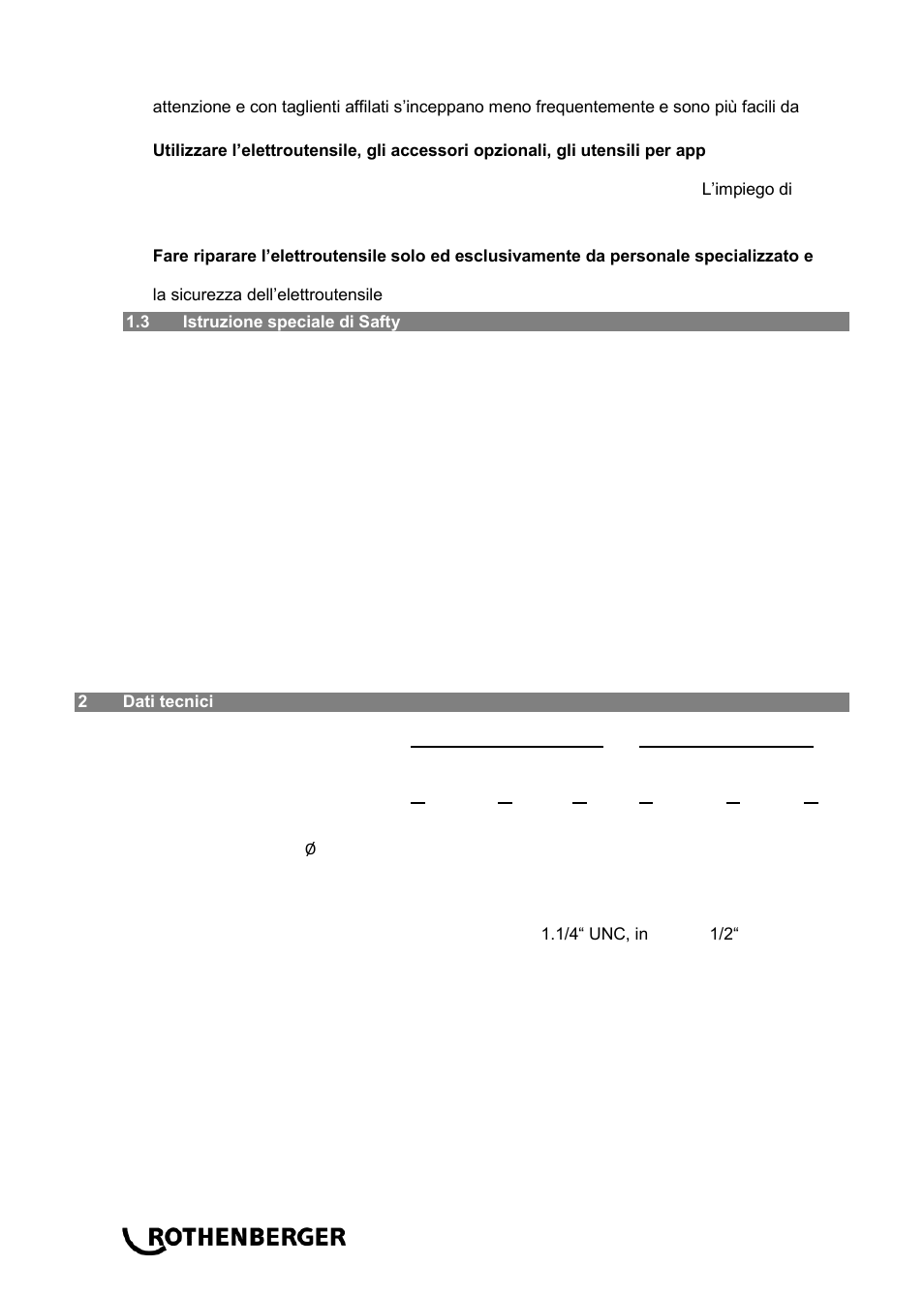 ROTHENBERGER RODIADRILL 3000 PD User Manual | Page 42 / 148