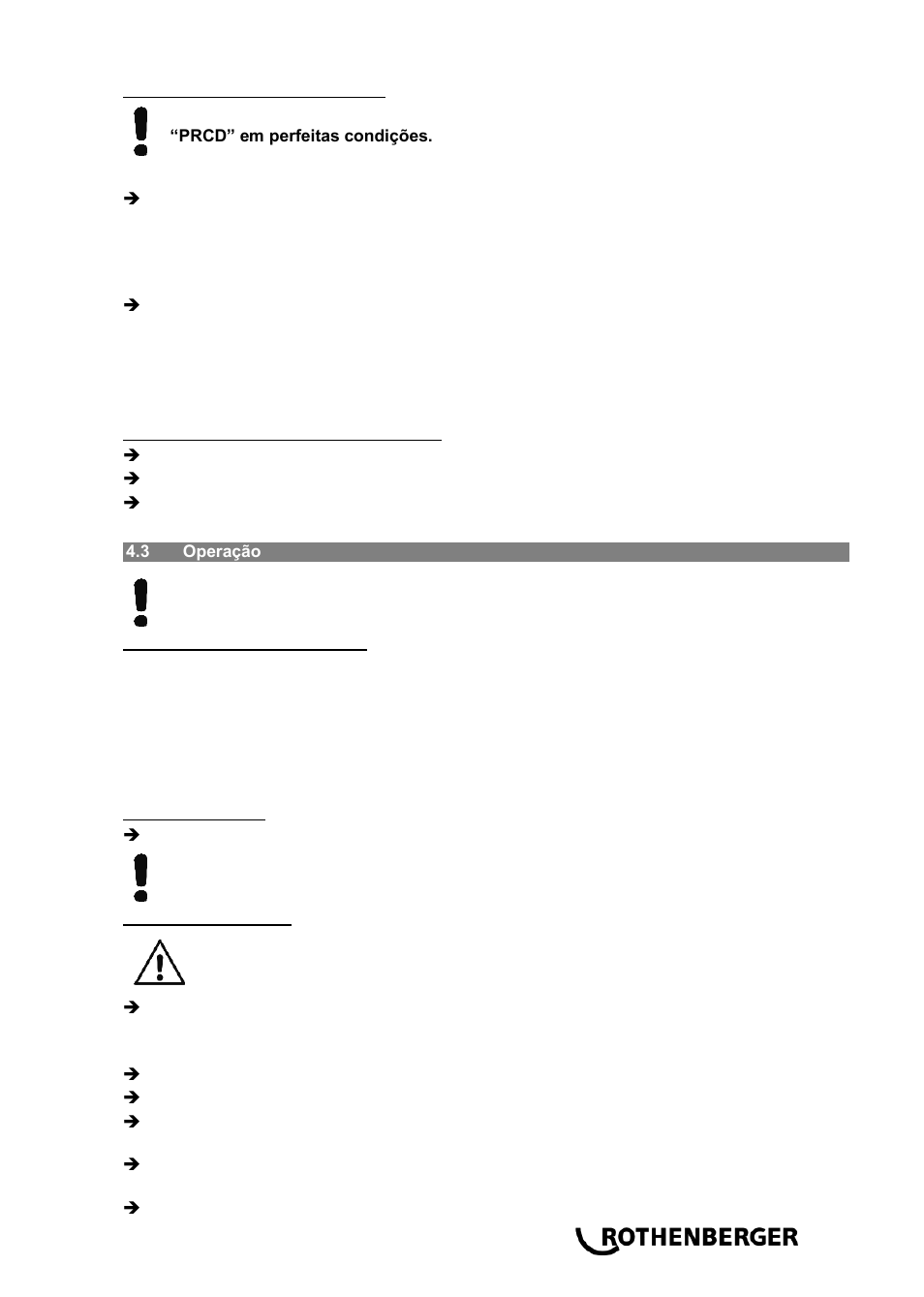 ROTHENBERGER RODIADRILL 3000 PD User Manual | Page 61 / 148