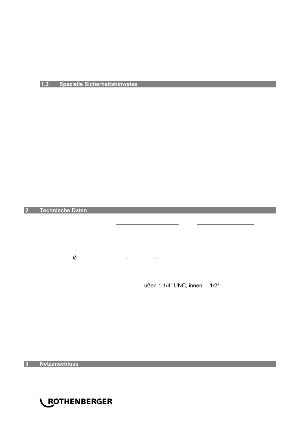 ROTHENBERGER RODIADRILL 3000 PD User Manual | Page 8 / 148