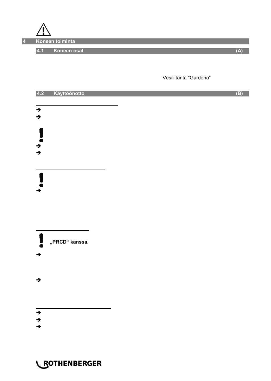 ROTHENBERGER RODIADRILL 3000 PD User Manual | Page 92 / 148