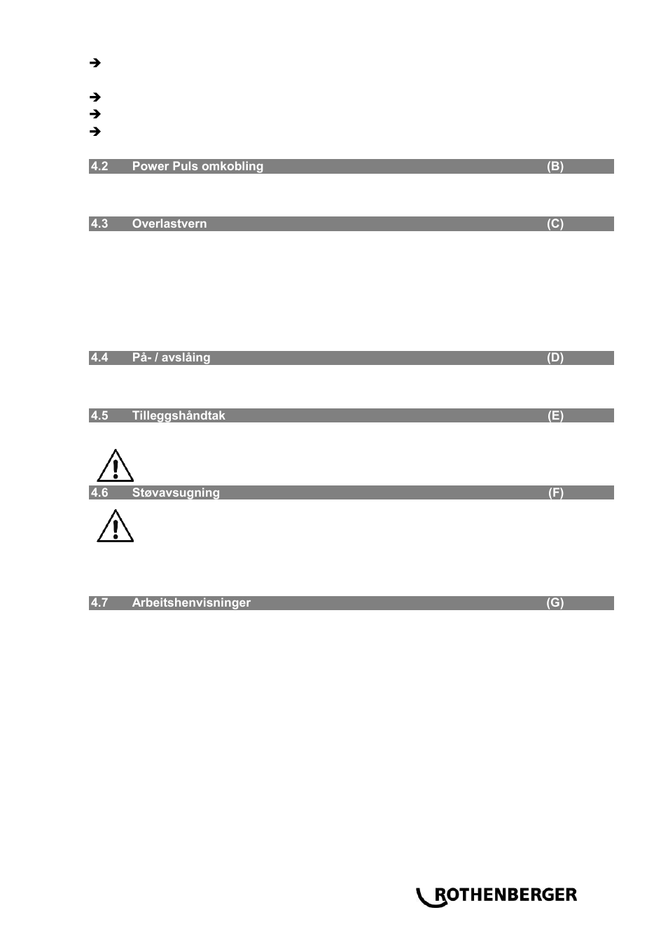 ROTHENBERGER RODIADRILL 1800 DRY User Manual | Page 71 / 124