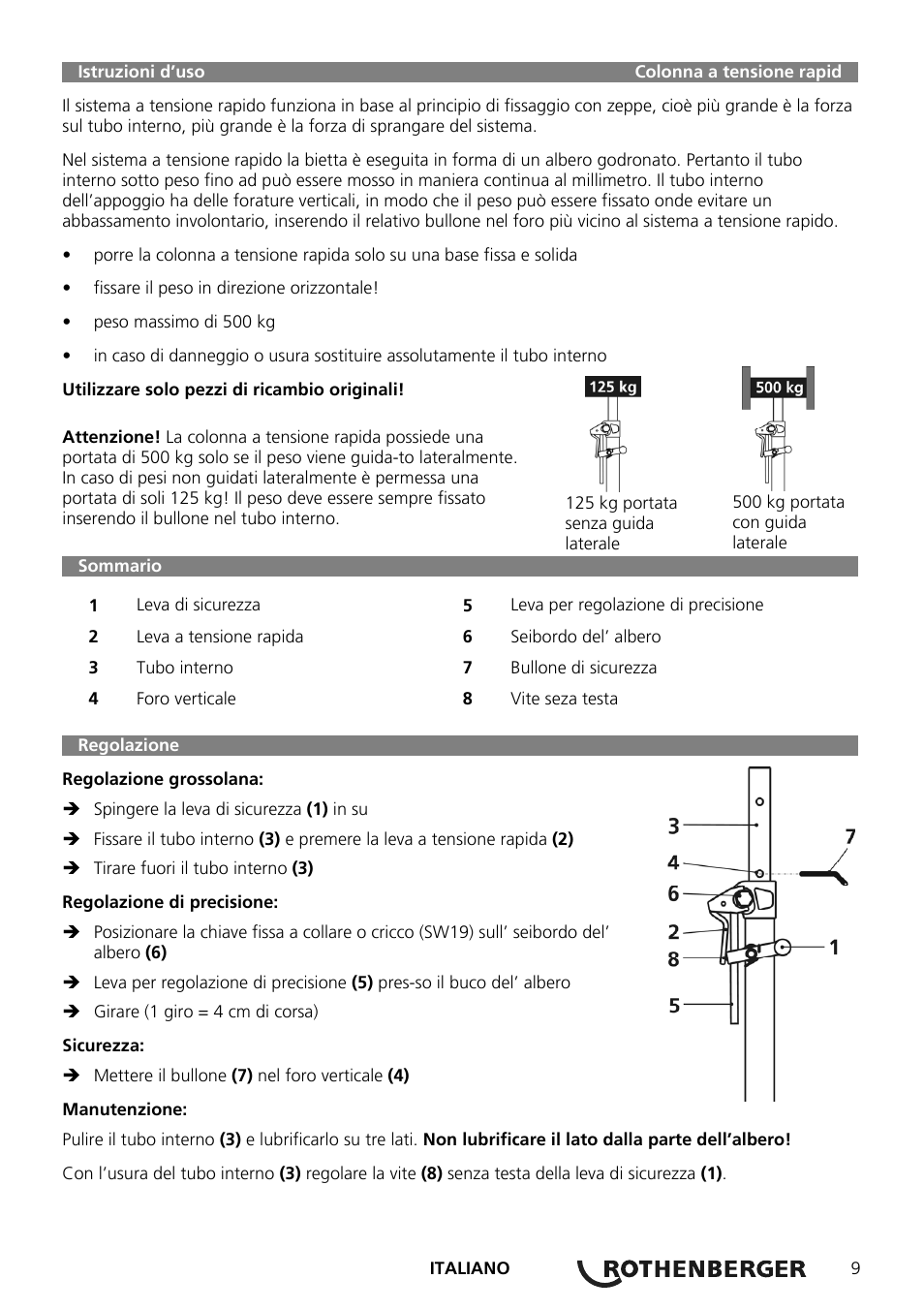 ROTHENBERGER Schnellspannsäule User Manual | Page 11 / 24