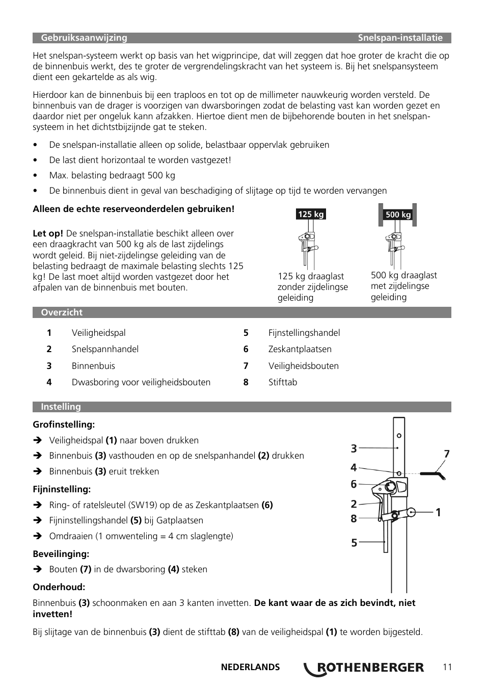 ROTHENBERGER Schnellspannsäule User Manual | Page 13 / 24