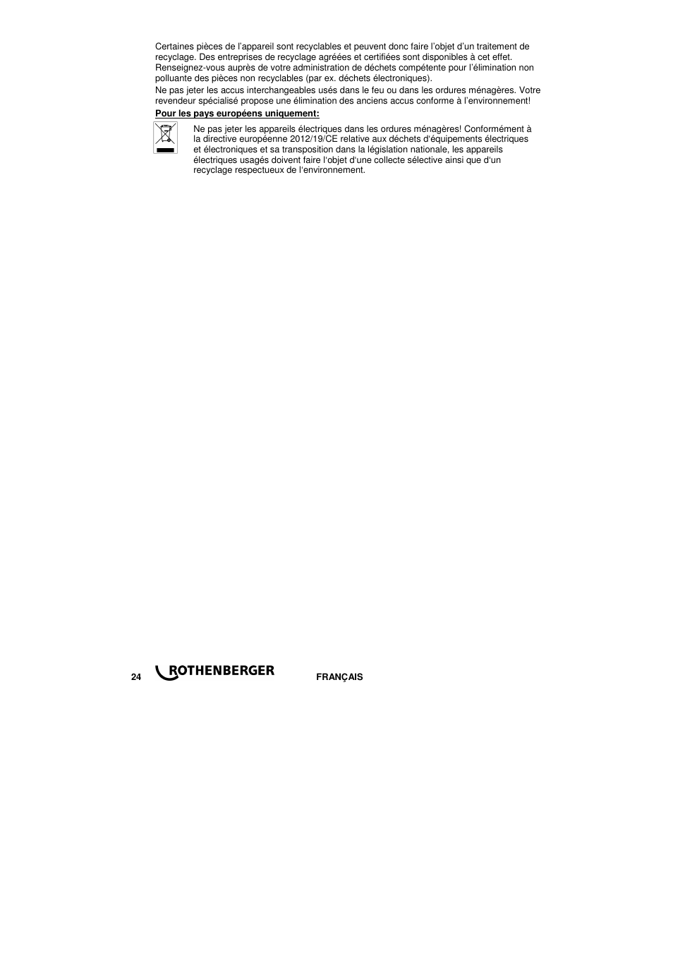 ROTHENBERGER WALL CUT 6540 User Manual | Page 26 / 44