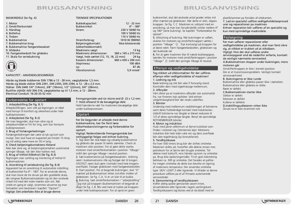 Brugsanvisning | ROTHENBERGER ROBEND 3000 User Manual | Page 11 / 15