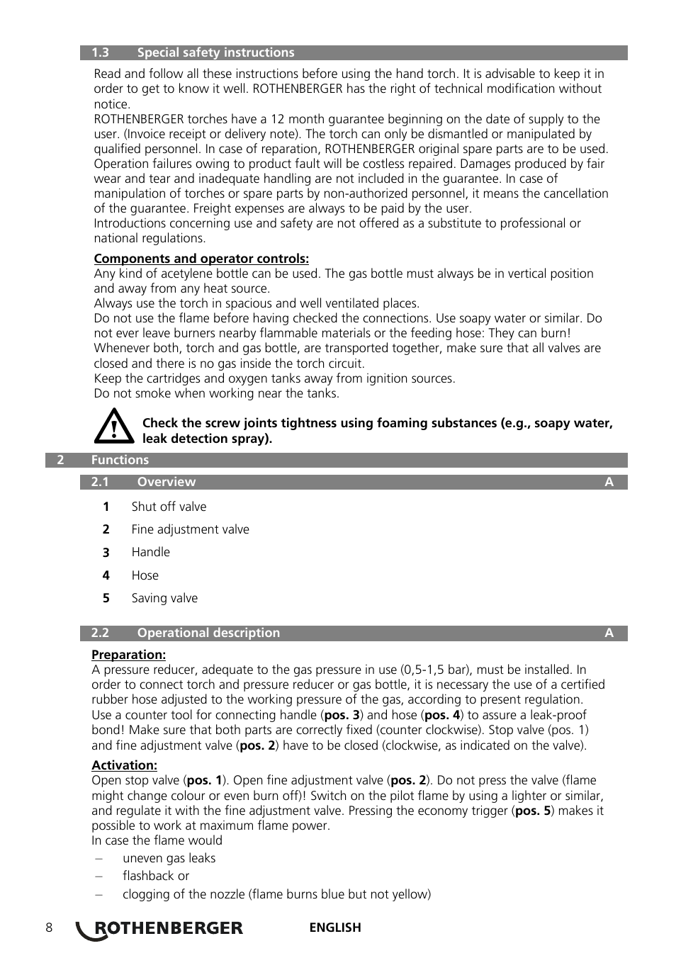 ROTHENBERGER AIRAC Hartlötset User Manual | Page 10 / 56