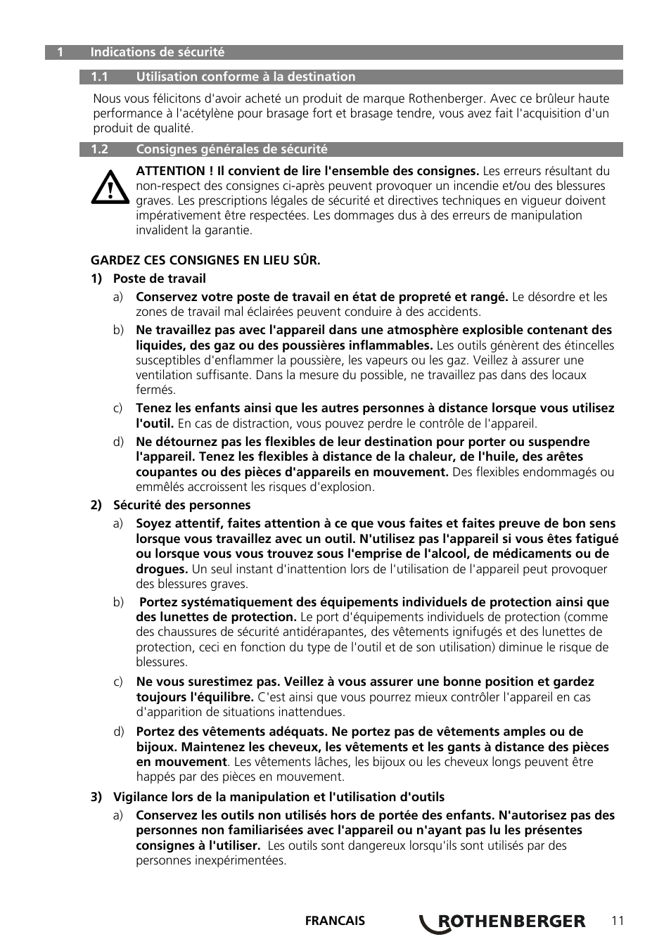 ROTHENBERGER AIRAC Hartlötset User Manual | Page 13 / 56