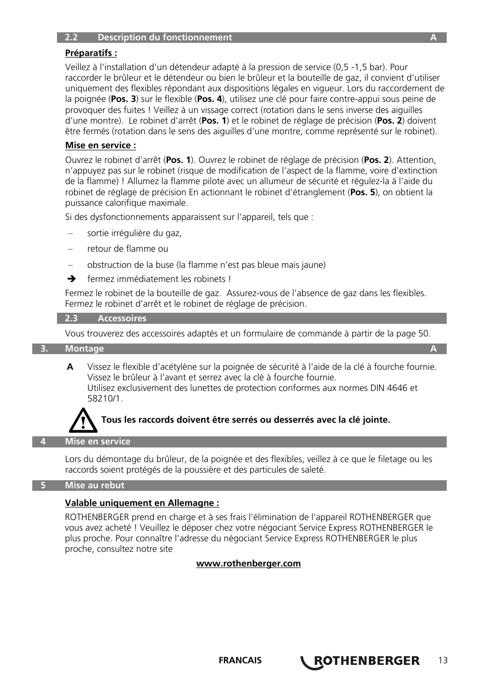 ROTHENBERGER AIRAC Hartlötset User Manual | Page 15 / 56