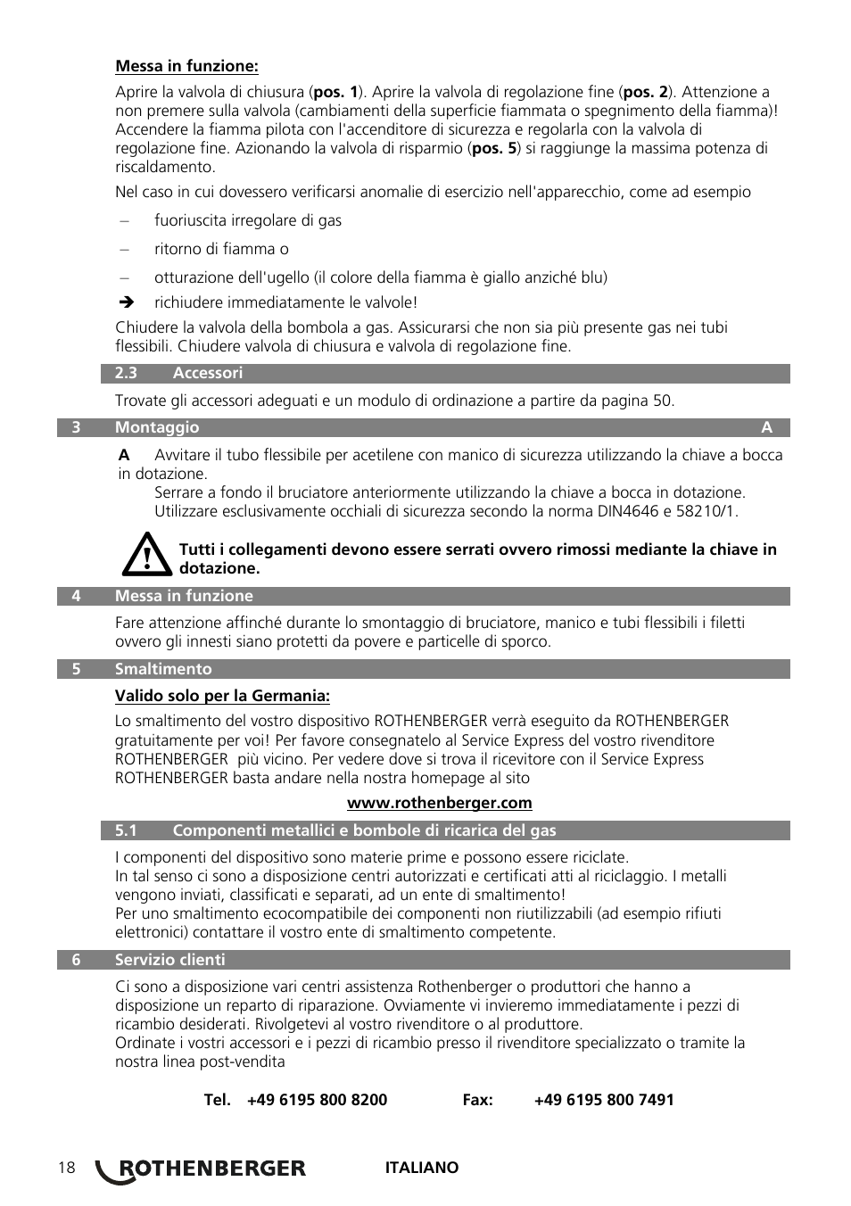 ROTHENBERGER AIRAC Hartlötset User Manual | Page 20 / 56