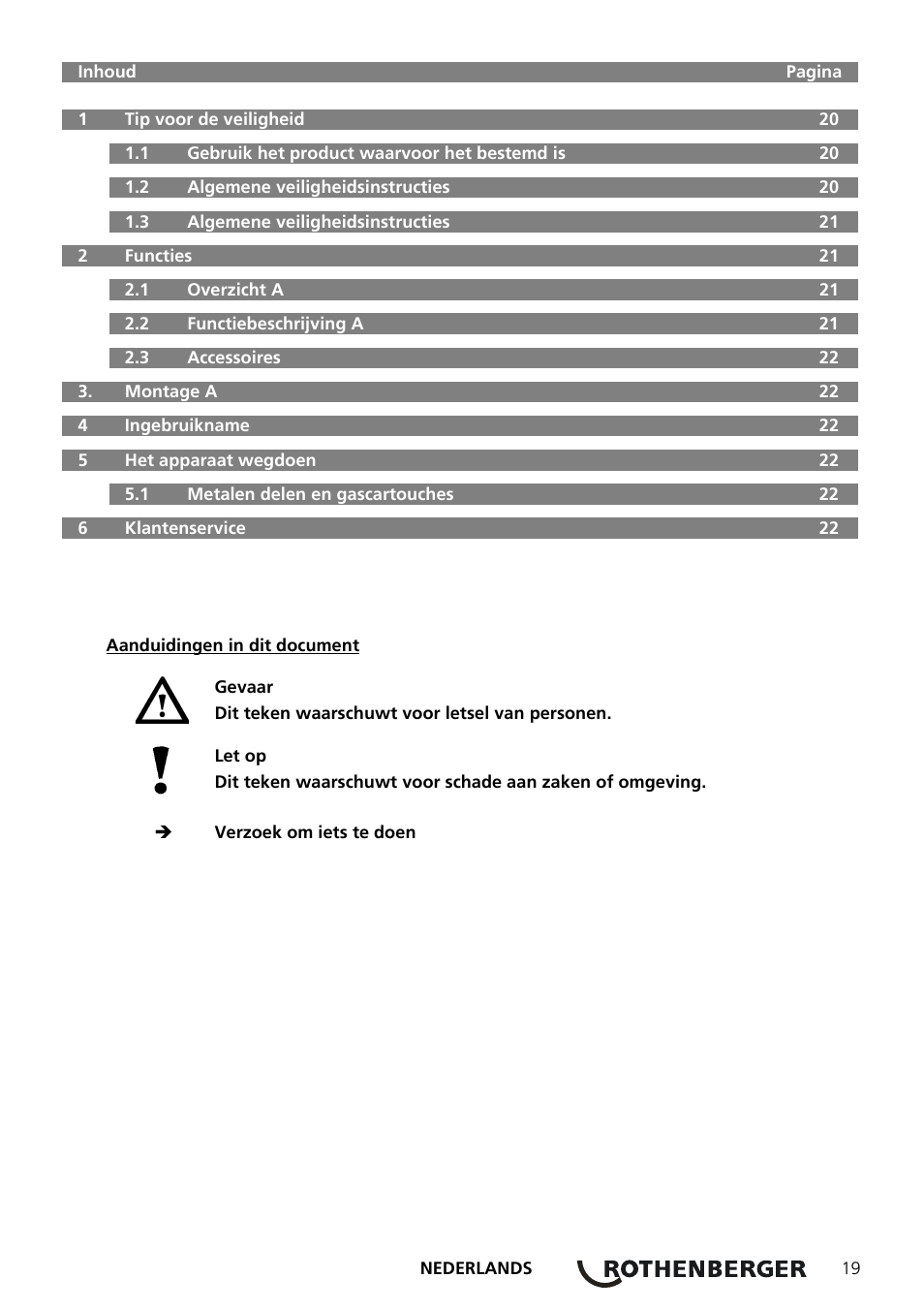 ROTHENBERGER AIRAC Hartlötset User Manual | Page 21 / 56